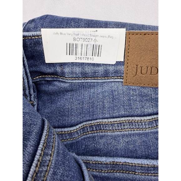Judy Blue Very Well High Waist V-Front Vintage Wash 90s Straight Fit Jeans 9/29 - Picture 3 of 7